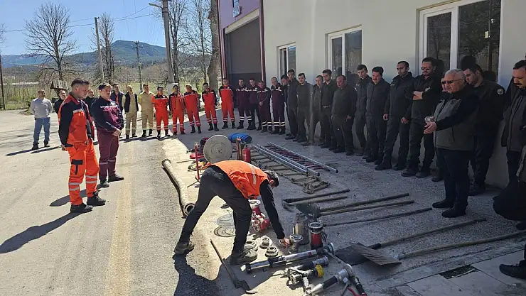 Mudurnu'da orman yangınına karşı tatbikatlı eğitim