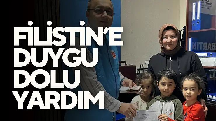 Öğrencilerden Filistin'e Duygu Dolu Yardım