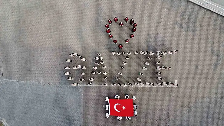 Öğrencilerden Gazze'ye anlamlı destek