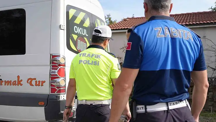Öğrencilerin güvenli seyahat etmesi için zabıta ve polis teyakkuza geçti