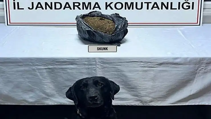 1070 gram uyuşturucu ele geçirildi