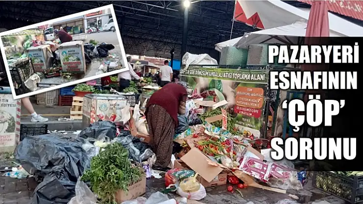 Pazaryeri esnafının 'çöp' sorunu