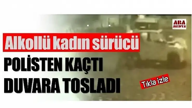 POLİSTEN KAÇTI DUVARA TOSLADI