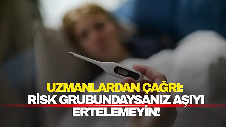 Risk grubundaysanız aşıyı ertelemeyin!