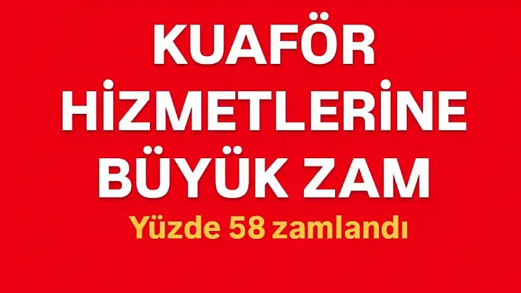 Saç sakal traşına büyük zam