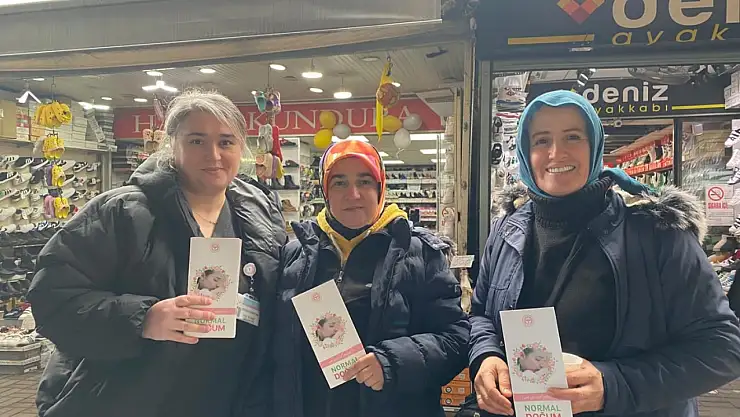 Sağlık Müdürlüğünden sahada bilgilendirme çalışması