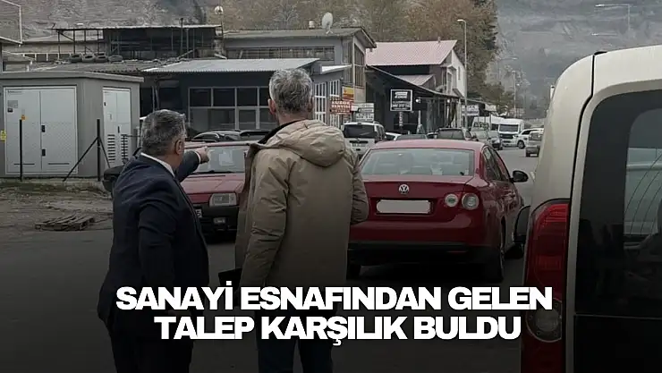 Sanayi Esnafından Gelen Talep Karşılık Buldu