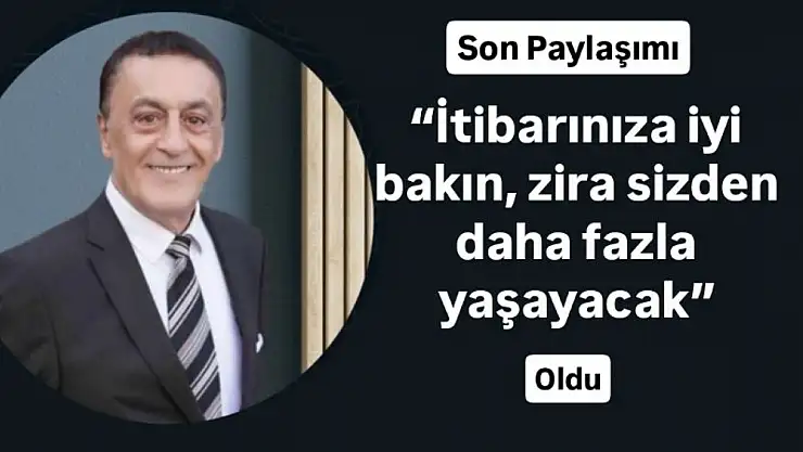 Sezai Çağdaş'ın son paylaşımı