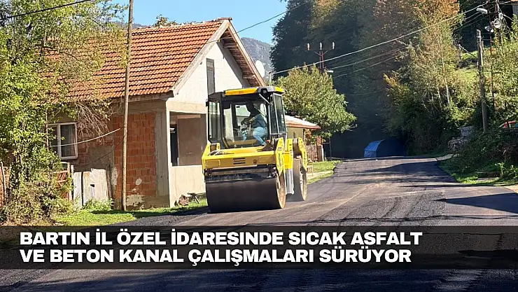 Sıcak Asfalt ve Beton Kanal Çalışmaları Sürüyor