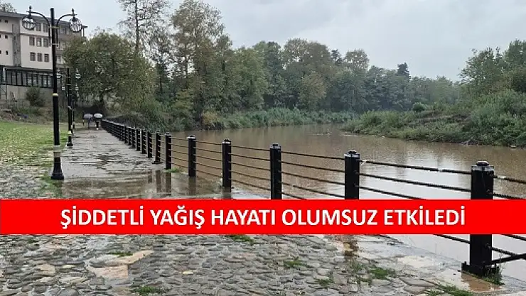 Şiddetli yağış hayatı olumsuz etkiledi
