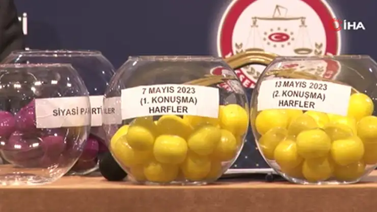 Siyasi partilerin propaganda sıraları belirlendi