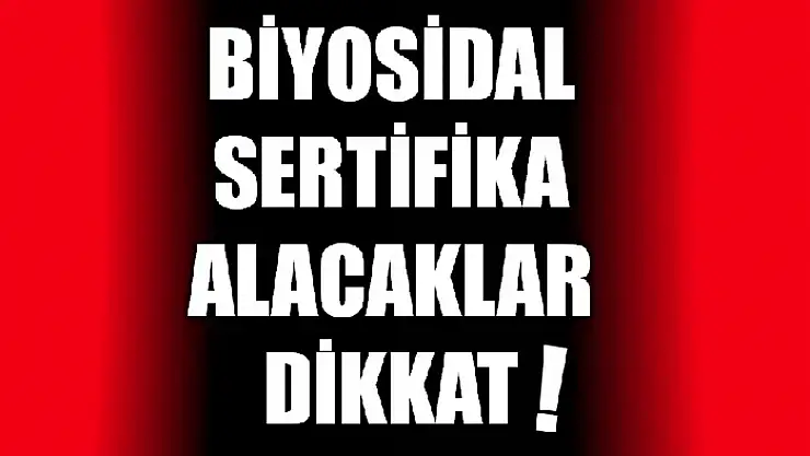 Tarım Müdürlüğünden duyuru