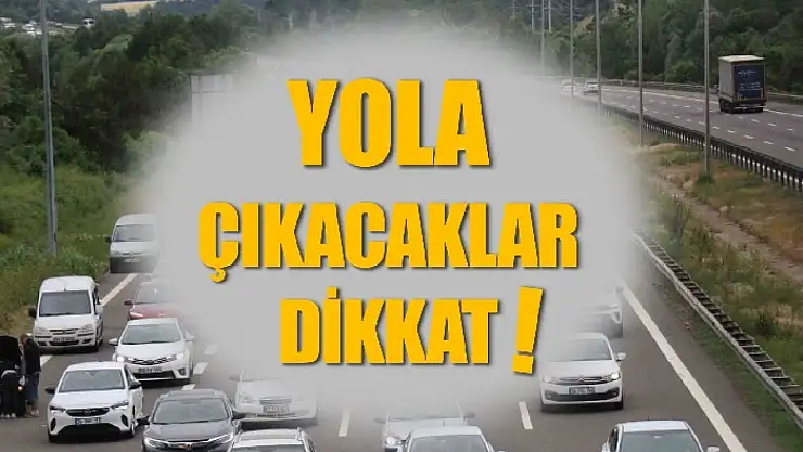 Bolu geçişinde yoğun trafik