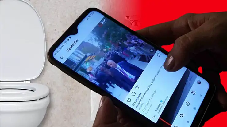 Tuvalette telefonla vakit geçirenler dikkat
