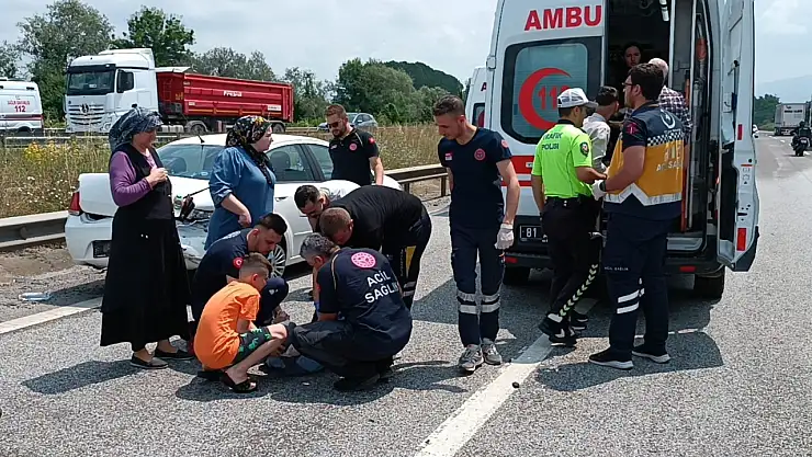 TEM Otoyolu'nda zincirleme kaza: 3 yaralı