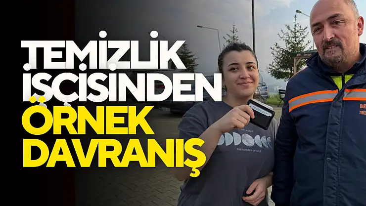 Temizlik İşçisinden Örnek Davranış