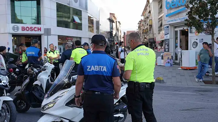 Trafiğe kapalı alanlarda motosiklet denetimi