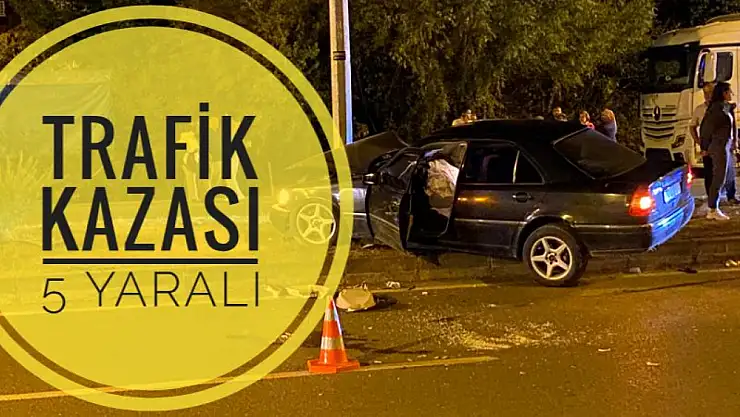 Trafik kazası: 5 yaralı