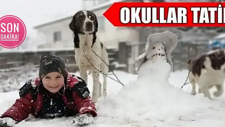Tüm okullar tatil oldu
