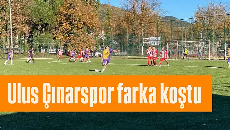Ulus Çınarspor farka koştu