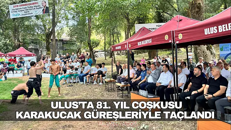 Ulus'ta 81. Yıl Coşkusu Karakucak Güreşleriyle Taçlandı