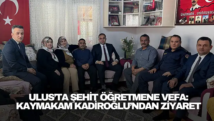 Ulus'ta Şehit Öğretmene Vefa