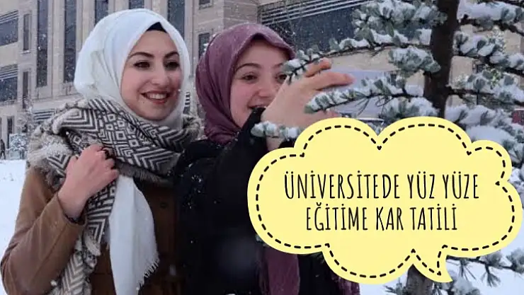 Üniversiteden kar tatili