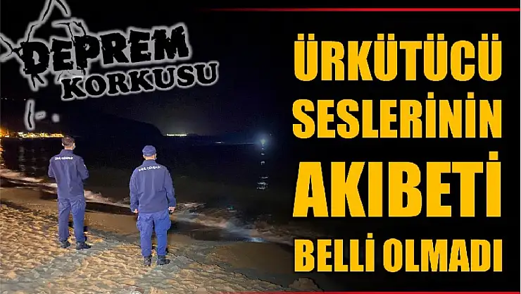 Ürkütücü seslerin kaynağı bulunamadı