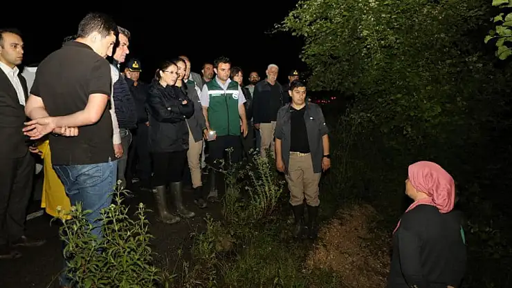 Vali Arslan'dan aşırı yağış sonrası inceleme