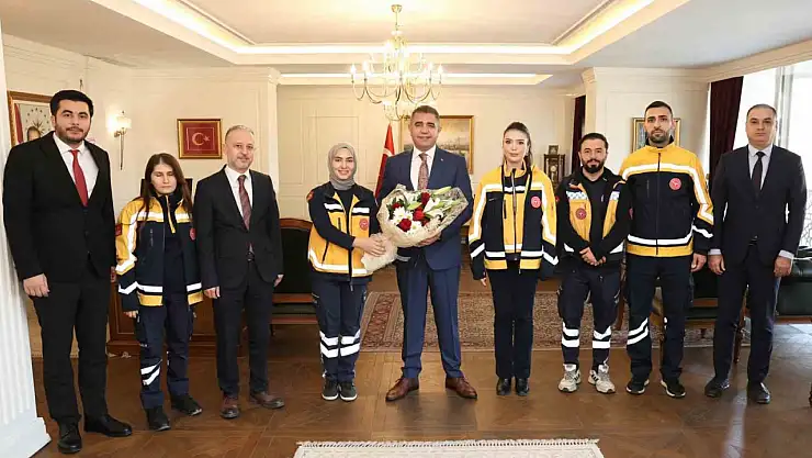 Vali Aslan acil sağlık çalışanları ağırladı