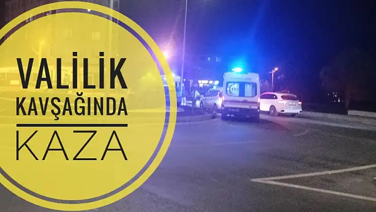 Valilik akıllı kavşakta kaza