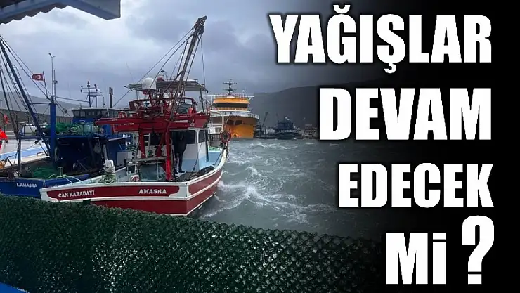 İşte meteorolojik veriler