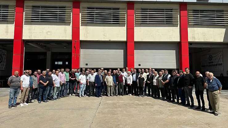 Yalçınkaya, sanayi sitesi esnafıyla bir araya geldi