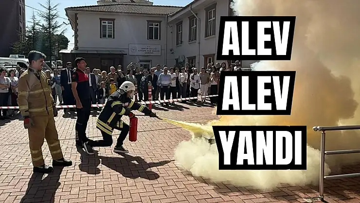Yangın eğitimi verildi