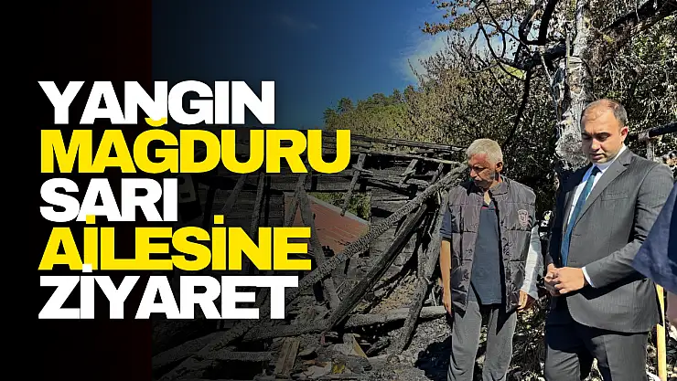 Yangın Mağduru Sarı Ailesine Ziyaret
