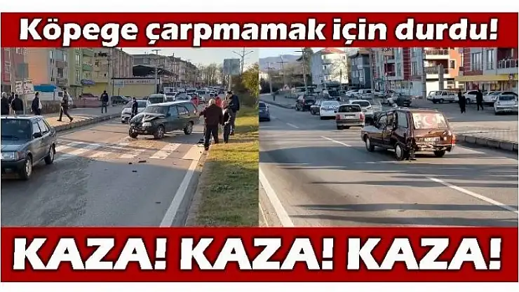YAYA GEÇİDİNDE KAZA!