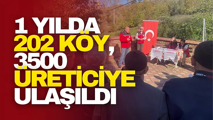 Yılda 202 Köy, 3500 Üreticiye Ulaşıldı