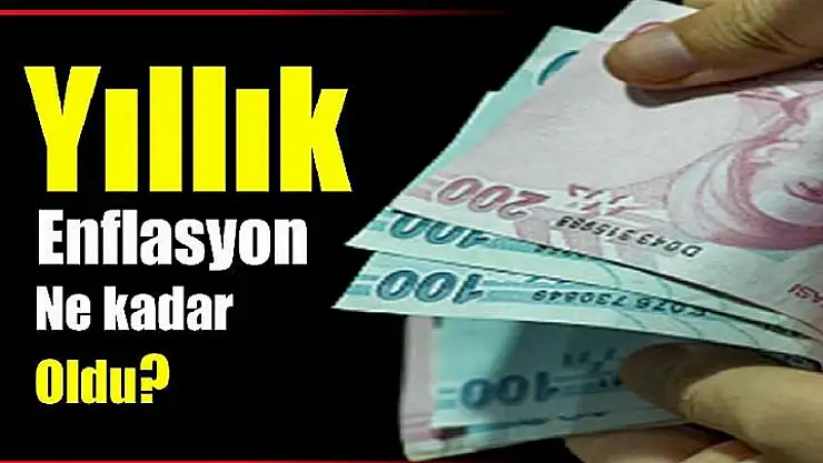 Yıllık enflasyon belli oldu