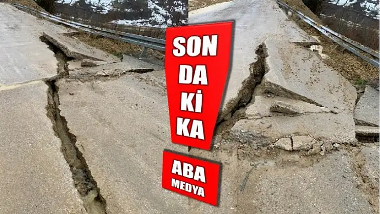Yol çöktü!