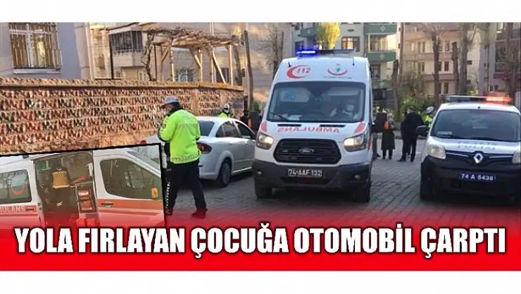 YOLA FIRLAYAN ÇOCUK OTOMOBİLİN ALTINDA KALDI