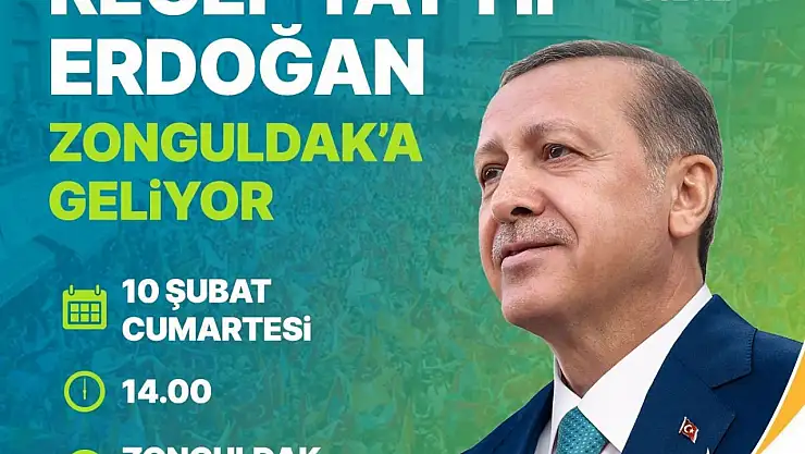 Zonguldak Cumhurbaşkanı Erdoğan'ı ağırlayacak