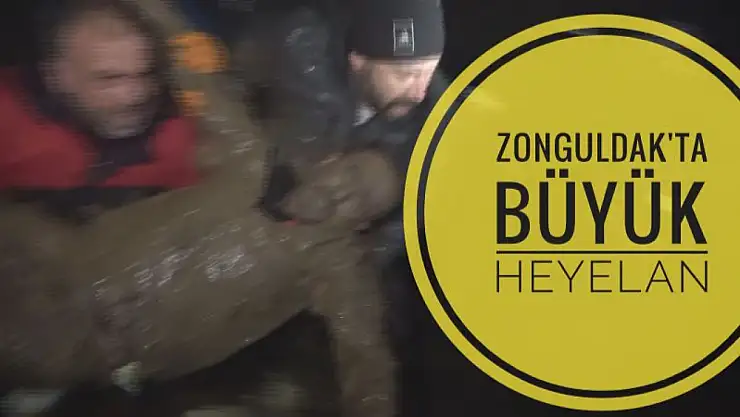 Zonguldak'ta büyük heyelan