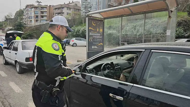 Zonguldak'ta dron destekli kırmızı ışık denetimi