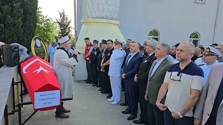 Zonguldak'ta Kıbrıs Gazisi Sadık Dönmez son yolculuğuna uğurlandı