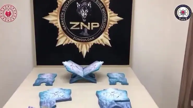 Zonguldak'ta şoke eden operasyon, 14 kilo uyuşturucuyu rahleye saklamışlar