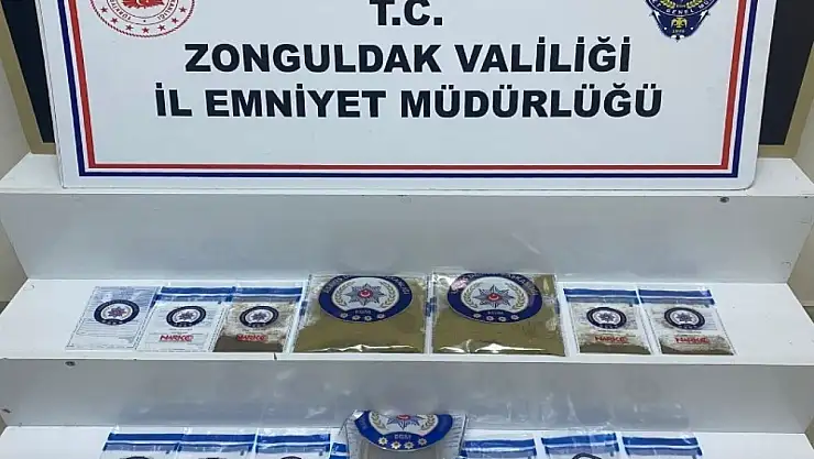 Zonguldak'ta uyuşturucu operasyonunda 1 tutuklu