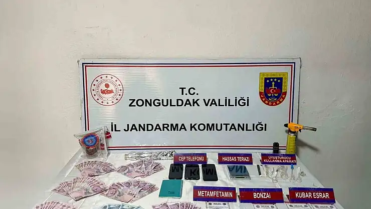 Zonguldak'ta uyuşturucu operasyonu: 3 gözaltı