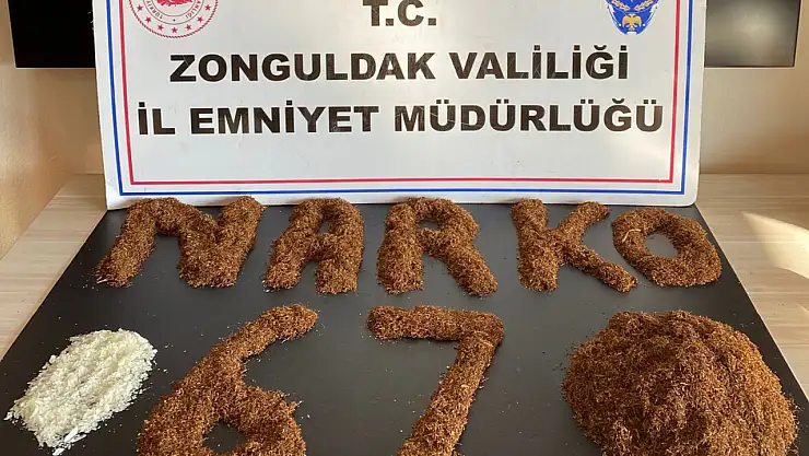 Zonguldak'ta uyuşturucu operasyonunda 2 tutuklama