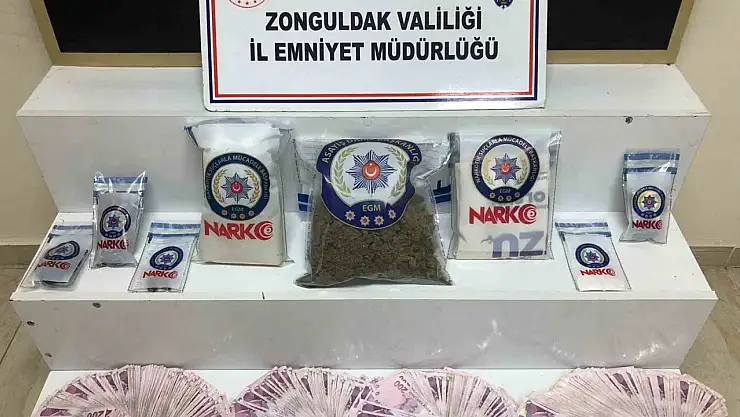 Zonguldak'ta uyuşturucu operasyonunda 2 şüpheli tutuklandı