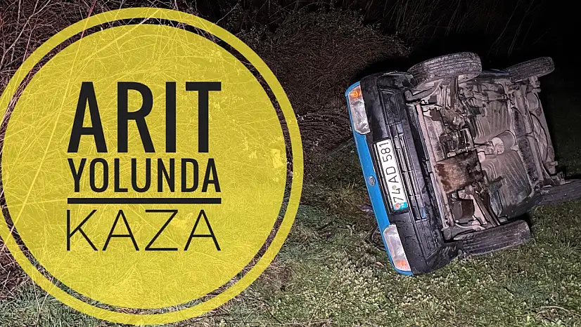 Arıt yolunda kaza